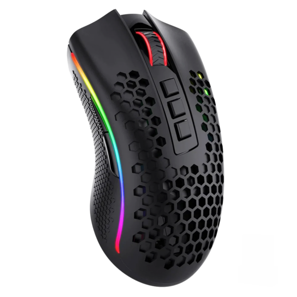 MOUSE GAMER REDRAGON STORM PRO RGB WIRELESS PRETO - Imagem 2