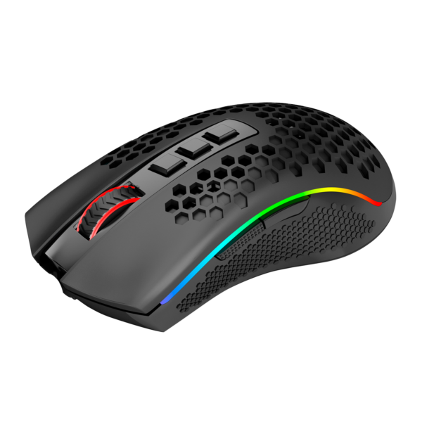 MOUSE GAMER REDRAGON STORM PRO RGB WIRELESS PRETO - Imagem 3