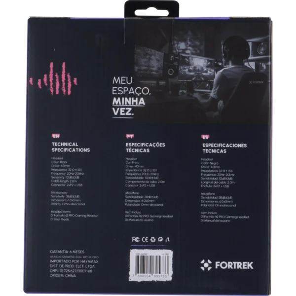 HEADSET GAMER FORTREK PRO H2 - Imagem 11